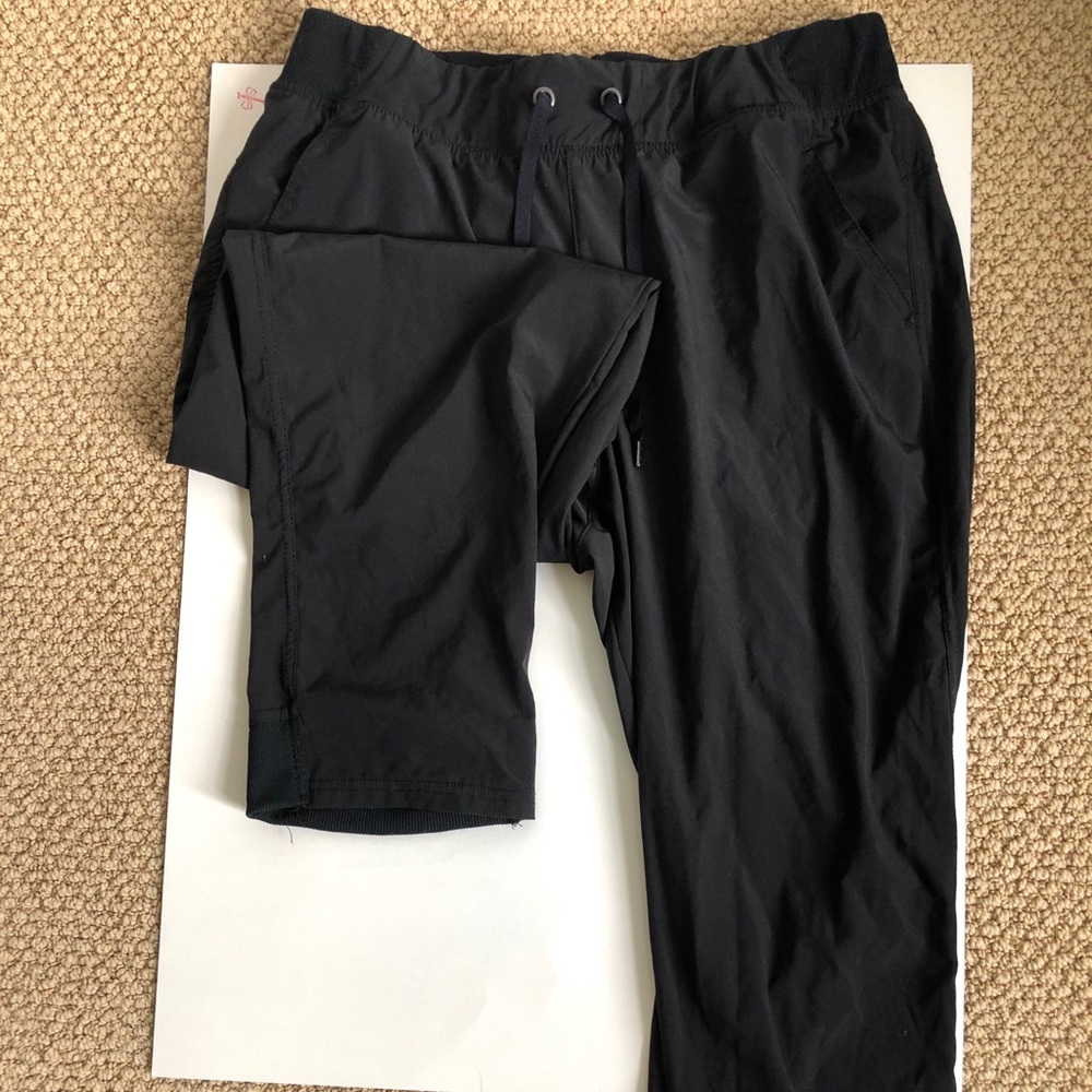 black champion drawstring athletic pants